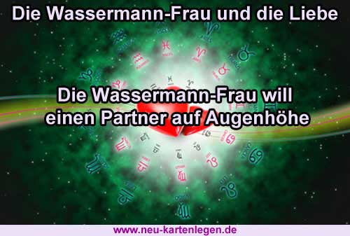 Allgemeines Horoskop zur Wassermann-Frau und der Liebe