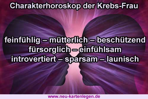 Horoskop Charakter Liebesgeheimnis Und Beziehung Der Krebs Frau